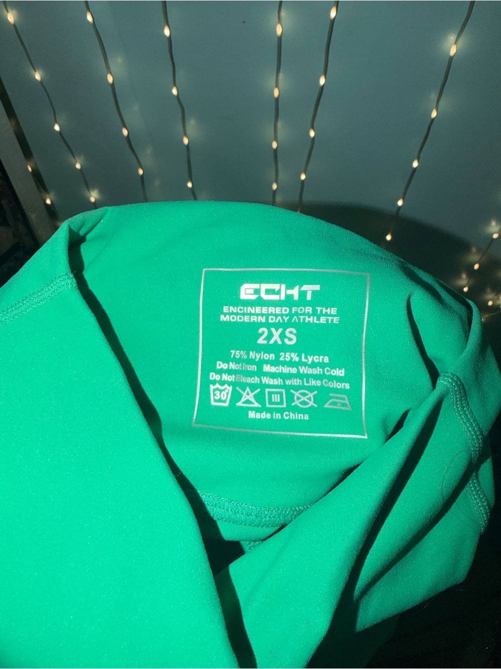 ECHT Emerald Green High-Waist Flare Pants - Picture 5 of 5